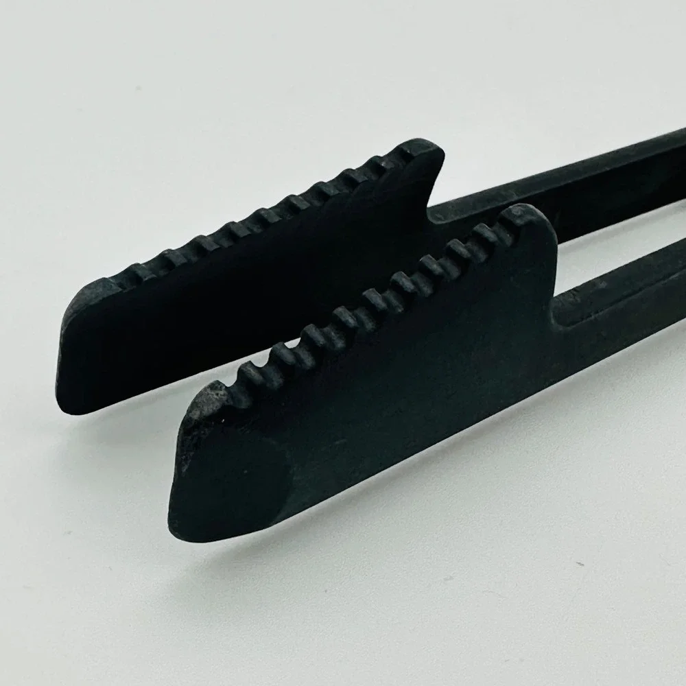 Pampered Chef Black Nylon Serrated Chefs Tongs Heat Resistant 11.5 Inch